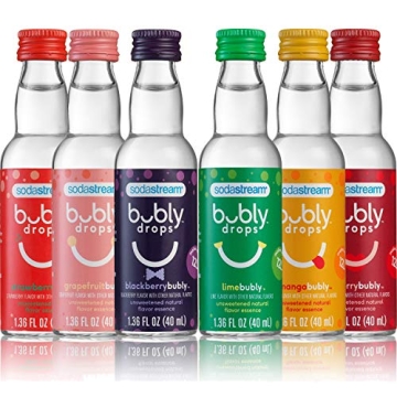SodaStream - Bubly Fruit Drops for Sparkling Water | Natural Fruit Flavor | Zero Calories, No Sweete...