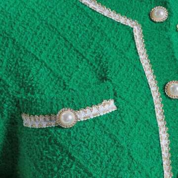 URBAN REVIVO Women's Knit Cardigan Sweaters Casual Long Sleeve Open Front Button Down Cropped Jacket...