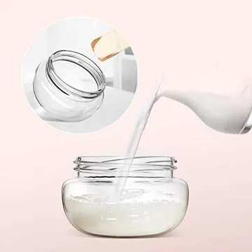 POTATO Glass Baby Bottles for Newborn Babies, Anti Colic Breastfeeding Bottle with Wide Neck, Slow Flow, 2pack, 2.5oz, Pink