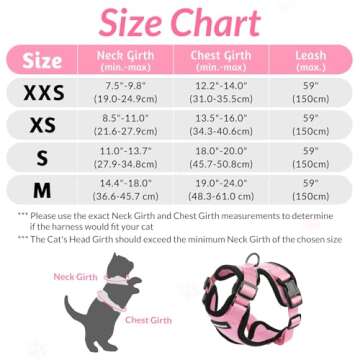 rabbitgoo Cat Harness and Leash for Walking, Escape Proof Soft Adjustable Vest Harnesses for Cats, E...