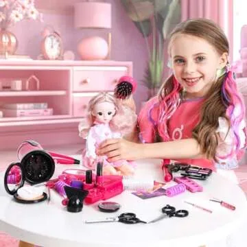 Hair Salon Toys for Girls | 36PCS Kids Pretend Play Set