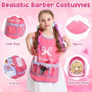 Hair Salon Toys for Girls | 36PCS Kids Pretend Play Set