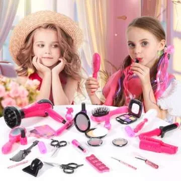 Hair Salon Toys for Girls | 36PCS Kids Pretend Play Set
