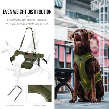OneTigris Dog Lift Harness for Large Dogs - Mobility Support