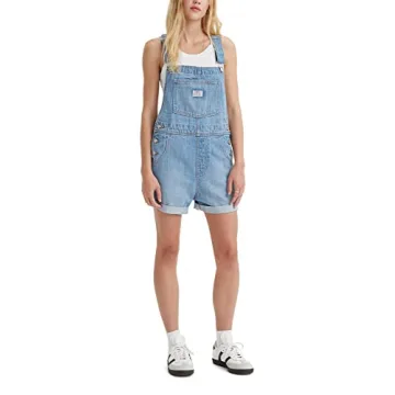 Levi's Women's Vintage Shortalls in Light Indigo for Style and Comfort