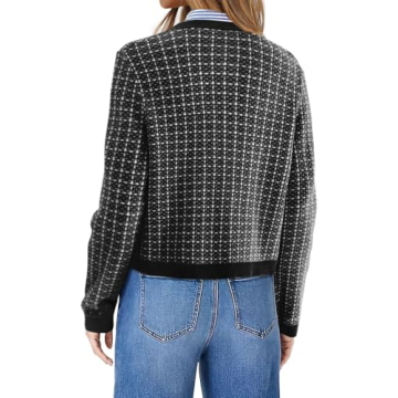 Petite Tweed Cardigan - Cozy Knit Jacket for Fall Fashion