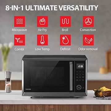 TOSHIBA 8-in-1 Air Fryer Microwave Combo