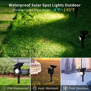 Brightown 360° Adjustable Solar Lights for Outdoor Spaces