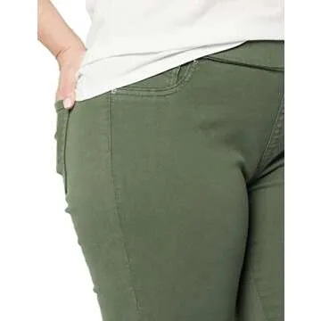 Amazon Essentials Women's Jegging in Dark Green, Size 8