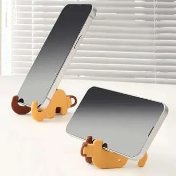 Cute Elephant Mobile Phone Holder Stand - 3 pcs Color