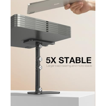 APPHOME Adjustable Phone Stand for Desk - Foldable, Durable