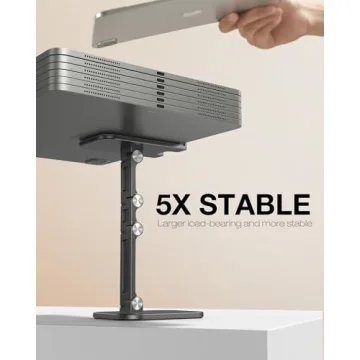 APPHOME Adjustable Phone Stand for Desk - Foldable, Durable