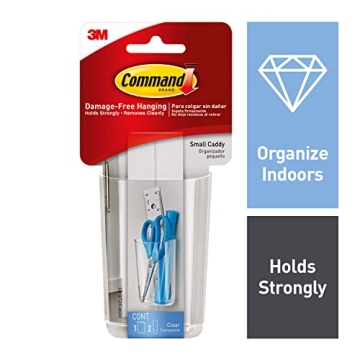 Command Clear Caddy for Easy Organization Without Damage
