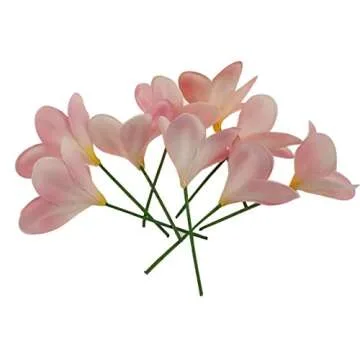 Winterworm Real Touch Plumeria Flowers - 10 Bouquets