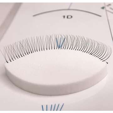 BELLEMORY 20pc Lash Sponges for Practice, Eye Shape Sponge, Practice Sponges For Eyelash Extensions, Lash Mapping Chart Sponge, Lash Map Sponge, Lash Training Sponge