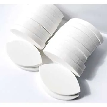 BELLEMORY 20pc Lash Sponges for Practice, Eye Shape Sponge, Practice Sponges For Eyelash Extensions, Lash Mapping Chart Sponge, Lash Map Sponge, Lash Training Sponge