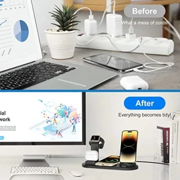 Apple 4 in 1 Wireless Charger for iPhone and Apple Watch