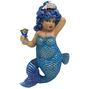 Enchanting December Diamonds Mermaid Hanging Ornament Rough Waters