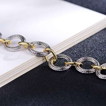 Aprilery Elegant Wire Cable Bracelet for Women