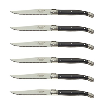 Laguiole FlyingColors Steak Knife Set - 6 Serrated Knives