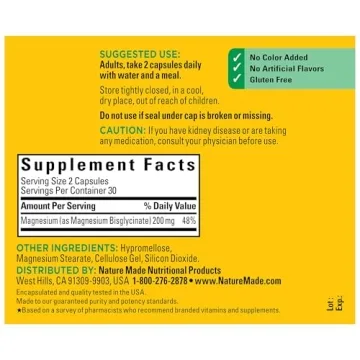 Nature Made Magnesium Glycinate for Muscle & Sleep Support