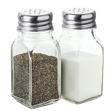 Clear Glass Salt and Pepper Shakers Set for Every Occasion