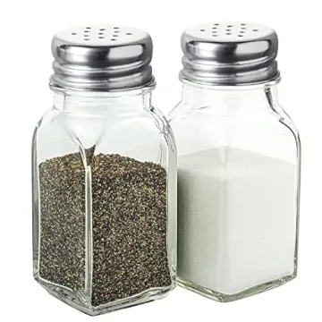 Clear Glass Salt and Pepper Shakers Set for Every Occasion