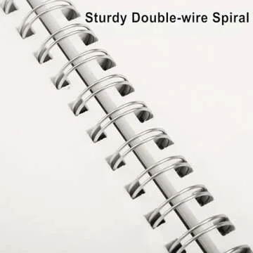 RETTACY Blank Journal Notebook, A4 Blank Spiral Notebook with 300 Pages, 8.2'' × 11.2'' Large Size, 81 LB/120 GSM Thick Paper, Flexible Plastic Cover, for Sketching, Drawing, Painting (Purple)