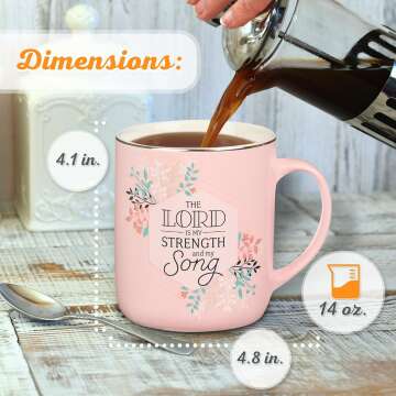 Christian Art Gifts 14 oz Scripture Mug for Women