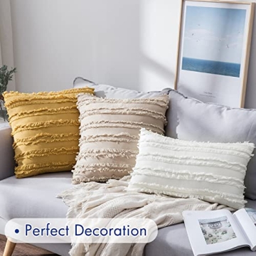 MIULEE Decorative Pillow Covers - Chic Boho Design Set