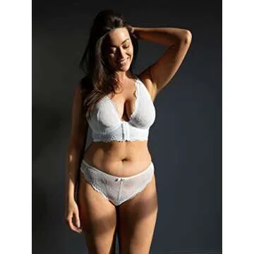 Gossard Superboost Lace Deep V Bra 30F White