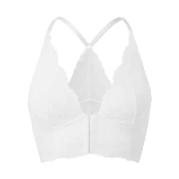 Gossard Superboost Lace Deep V Bra 30F White