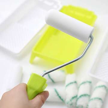 Versatile Foam Paint Roller Tray Set for Easy DIY Projects