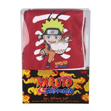 Naruto Kitchen Gift Set - Fun & Functional 3 Piece Bundle
