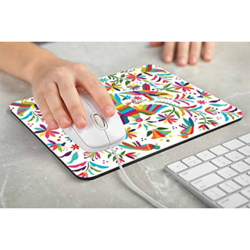 Vibrant Floral Mouse Pad for Office Gaming and More