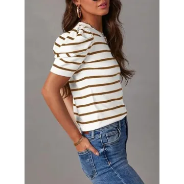 Shop Dokotoo Summer Striped Tops for Women 2025 Stylish