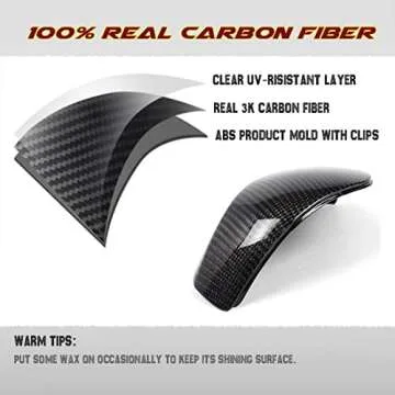 Upgrade Your Infiniti with GaofeiLTF Carbon Fiber Mirror Caps for 2014-2022 Models