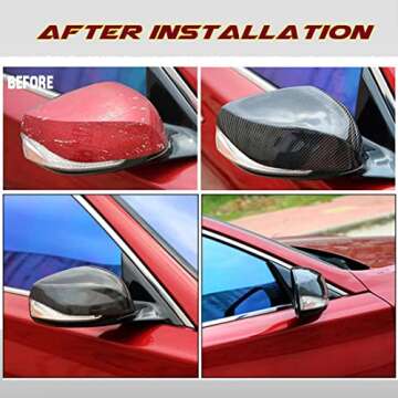 GaofeiLTF Infiniti Mirror Caps - Real Carbon Fiber Replacement