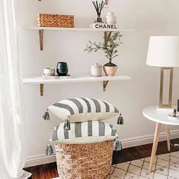 Stylish Black White Throw Pillow Covers Set for Home