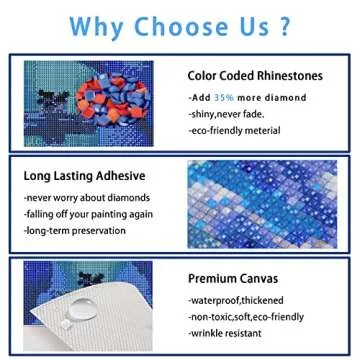 JAKI Diamond Painting Kits - DIY Sparkling Art Kit