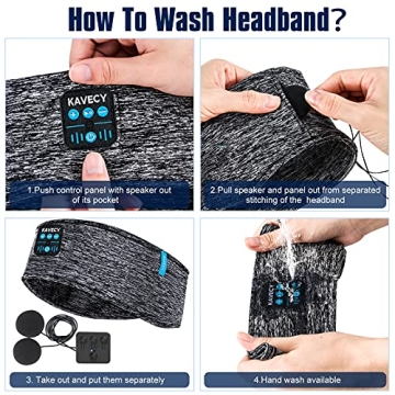 Soft Wireless Headband Headphones for Sleep and Sports