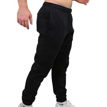 Nike Men's Club Open-Hemmed Pants Black | Black | White MD