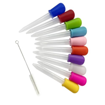 KLDSCP Colorful Eye Droppers Set for Kids Crafts