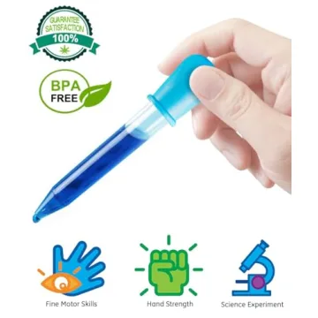 KLDSCP Colorful Eye Droppers Set for Kids Crafts