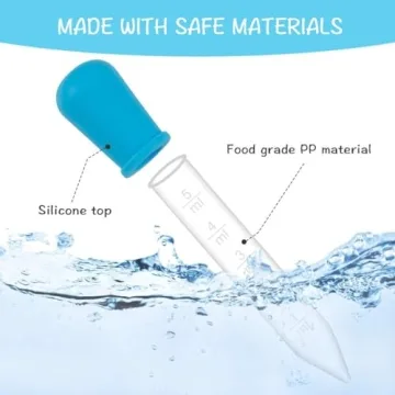 KLDSCP Colorful Eye Droppers Set for Kids Crafts