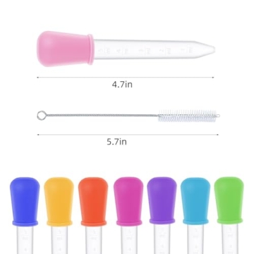 KLDSCP Colorful Eye Droppers Set for Kids Crafts