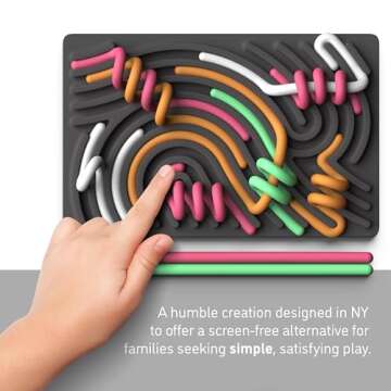 Pushpeel Sensory Activity Board: Silicone Fidget Toy for Calming, Stress, Anxiety, ADHD & Autism | S...