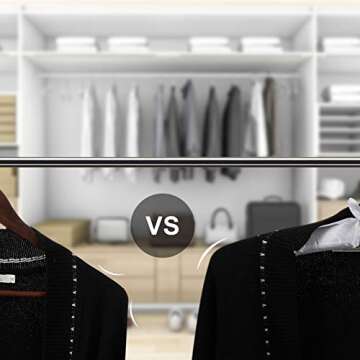 24 Pieces Satin Padded Hangers Satin Hangers with Anti-Rust Swiveling Hook Shoulder Hangers for Hanging Dresses, Sweaters, Suits and More (White)