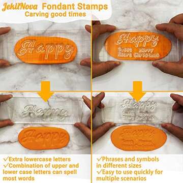 JekiiNova Fondant Stamps Set - Creative Baking Tool