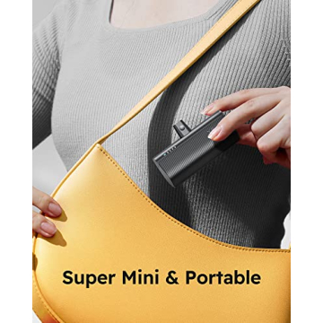 VEGER 5000mAh USB C Fast Charging Power Bank for Android